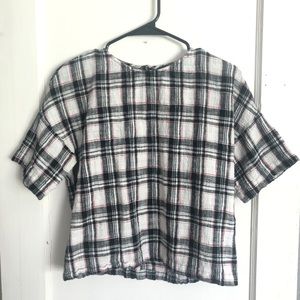 Plaid blouse